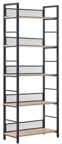 Liberta NEST ΒΙΒΛΙΟΘΗΚΗ ΦΥΣΙΚΟ ΜΑΥΡΟ 60x28xH154cm 60x28xH154cm 28-0314