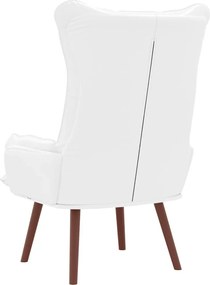 vidaXL Πολυθρόνα Λευκό 69 x 74 x 93 εκ. Δερματίνη