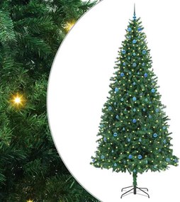 vidaXL Τεχνητό Χριστουγεννιάτικο Δέντρο με 300 LED Πράσινο 300 cm