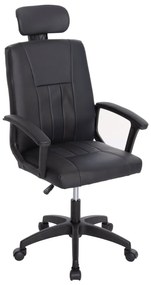 ΚΑΡΕΚΛΑ ΓΡΑΦΕΙΟΥ NIMBLE HM1199.01 ΜΑΥΡΟ PVC-ΜΑΥΡΟΣ ΣΚΕΛΕΤΟΣ &amp; ΒΑΣΗ NYLON 59x64x122Υεκ