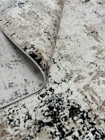 Stewehome Μηχανικό χαλί με μοντέρνο σχέδιο από φυσικές κλωστές Μπλε
