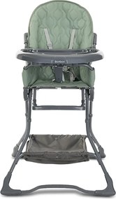 FEEDING CHAIR BONBON GREEN LEATHER