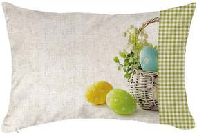 Μαξιλάρι Easter Cushion 08 Με Γέμιση White-Green Saint Clair 30Χ45 Πολυέστερ