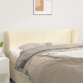 Κεφαλάρι με Πτερύγια Μαύρο 163x23x78/88 εκ. Συνθετικό Δέρμα 3116960