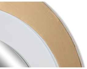 Τοίχο καθρέφτη Home ESPRIT Λευκό Χρυσό 90 x 4 x 90 cm