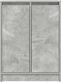 vidaXL Ντουλάπι Γκρι Σκυροδέματος 57x34x76 εκ. Επεξεργασμένο Ξύλο