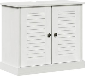 vidaXL Ντουλάπι νιπτήρα VIGO Λευκό και Αντίκα Λευκό 68 x 34 x 59 εκ.