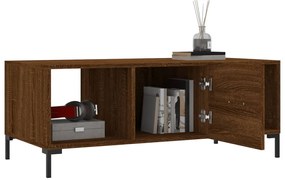 vidaXL Τραπεζάκι Σαλονιού Καφέ Δρυς 102x50x40 εκ. Επεξεργασμένο Ξύλο