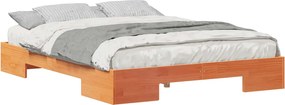vidaXL Σκελετός Κρεβατιού Καφέ 160 x 200 cm