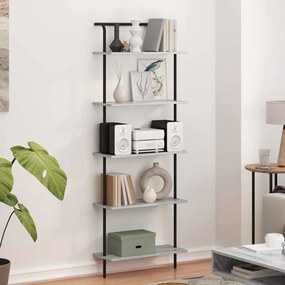 vidaXL Ράφι Βιβλίων Γκρι sonoma 60 x 24 x 168 εκ. Επεξεργασμένο ξύλο