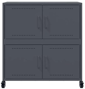 Μπουφές Ανθρακί 68x39x72 εκ. από Ατσάλι - Ανθρακί