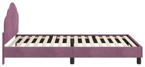 vidaXL Κρεβάτι Παιδικής Κρεβατοκάμαρας με Κεφαλάκι Μοβ 80 x 200 cm