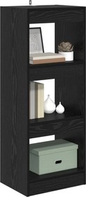 vidaXL Βιβλιοθήκη Μαύρη δρυς 37 x 30 x 103 εκ Επεξεργασμένο ξύλο