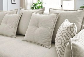 3-Seat Sofa-Bed Puffy - Cream Cream