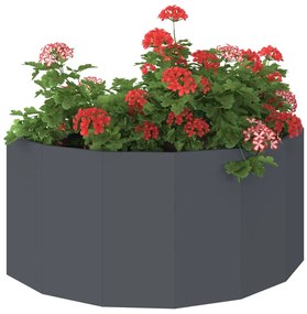 vidaXL Γλάστρα Ανθρακί 120 x 60 x 50 εκ. Ατσάλι