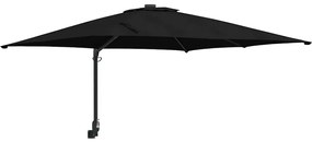 vidaXL Ομπρέλα Κήπου Μαύρο 248.5 x 247.5 x 160 εκ.