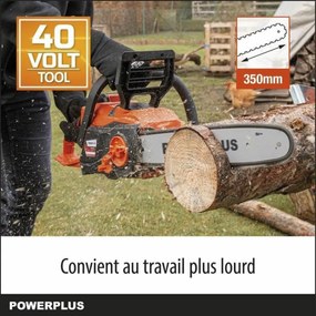 Αλυσοπρίονο Μπαταρίας Powerplus 35 cm