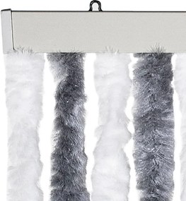 vidaXL Σήτα Εντόμων Γκρι / Λευκό 100 x 230 εκ. από Σενίλ