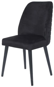 Καρέκλα HUGO 49x55x90/48 βελούδο χρώμα BF-15 πόδια BLACK/GOLD - Βελούδο - 783-0007