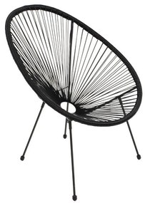 Καρέκλα - Πολυθρόνα Morena Fylliana Μαύρο 70x74x85 εκ. 70x74x85 εκ.