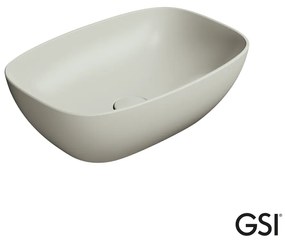 GSI Nubes Επιτραπέζιος Νιπτήρας Πορσελάνης 50x35εκ Cenere