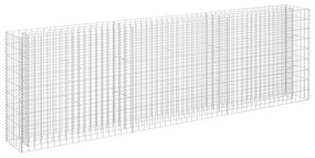 vidaXL Συρματοκιβώτιο-Γλάστρα Υπερυψωμένη 270x30x90 εκ. Γαλβ. Χάλυβας