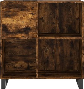 vidaXL Δισκοθήκη Καπνιστή Δρυς 84,5 x 38 x 89 εκ. από Επεξεργ. Ξύλο