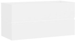 vidaXL Ντουλάπι Νιπτήρα Λευκό 90 x 38,5 x 45 εκ. από Επεξ. Ξύλο