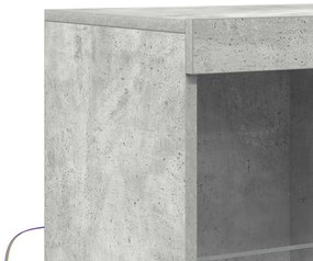 Ντουλάπι Γκρι Σκυροδέματος 81x37x100 εκ. Επεξεργασμένο Ξύλο - Γκρι