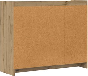 vidaXL Πλαϊνό γραφείο Artisan Δρυς 98,5 x 33 x 80 εκ