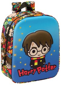 Σχολική Τσάντα Harry Potter Μπλε Πολύχρωμο 22 x 27 x 10 cm 3D