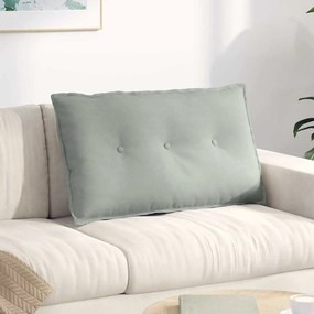 vidaXL Μαξιλάρι Πλάτης Ανοιχτό γκρι 80 x 50 x 19 cm
