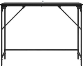 vidaXL Τραπέζι κονσόλας Μαύρη Οξυά 100 x 32 x 75 εκ Επεξεργασμένο ξύλο