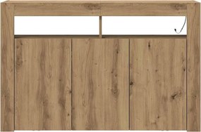 vidaXL Πλαϊνό γραφείο Artisan Oak 116 x 30 x 75 εκ. Επεξεργασμένο Ξύλο