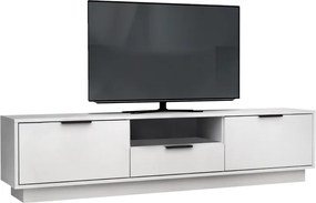 Έπιπλο τηλεόρασης Mensa Megapap χρώμα λευκό 180x35x43cm.