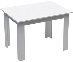 Τραπέζι Manka pakoworld σε λευκή απόχρωση 110x80x77εκ