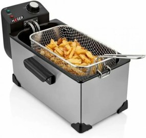 Haeger HG-5299 Φριτέζα Λαδιού με Αποσπώμενο Κάδο 3lt Ασημί