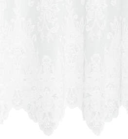 vidaXL Κουρτίνα Δαντέλας με κουρτίνες Λευκό 750 x 240 εκ. Πολυεστέρας