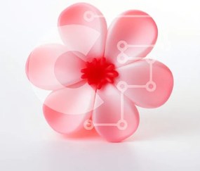 Intra Συλλεκτικό Ξύλινο Παζλ Plywood 4mm - Ροζ λουλούδι διακόσμηση σε λευκό φόντο Σε Ξύλινο Κουτί - Διαστάσεις: 10x10 cm – 25 κομμάτια