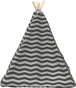 vidaXL Teepee για κατοικίδια με μαξιλάρι 60 x 60 x 70 cm Πολυεστέρας