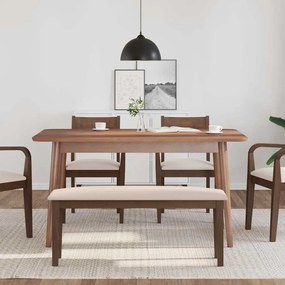 Πάγκος vidaXL 110 cm Καφέ μασίφ ξύλο καουτσούκ