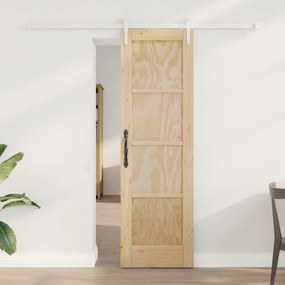 vidaXL Συρόμενη Πόρτα ORKDAL Φυσικό και Λευκό 61 x 198,5 εκ.