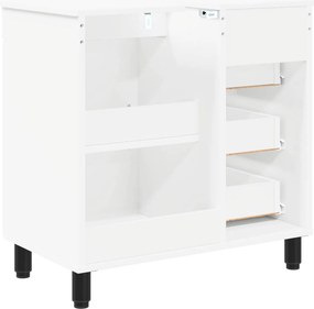 vidaXL Έπιπλο μπάνιου Λευκό 60 x 35 x 60 εκ. Επεξεργασμένο Ξύλο