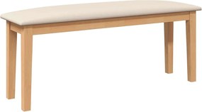 Πάγκος vidaXL 110 cm μασίφ ξύλο καουτσούκ