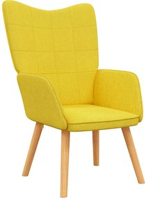 vidaXL Πολυθρόνα Relax Κίτρινο Μουσταρδί Υφασμάτινη