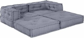 vidaXL Μονάδα Μοντέρνου Καναπέ 2 pcs Γκρι 140 x 70 x 56 εκ. Ύφασμα