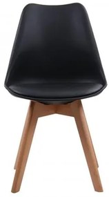 MARTIN καρέκλα Ξύλο/PP Μαύρο/Μοντ.ταπετσαρία 49x57x82cm ΕΜ136,24