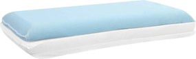 vidaXL Μαξιλάρι Ύπνου Μονόχρωμο Λευκό 60 x 40 x 10 εκ Τζελ Αφρός