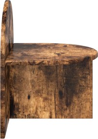 vidaXL Κομοδίνο Καπνιστή Δρυς 40 x 35,5 x 45,5 εκ.