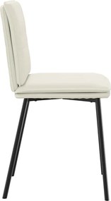 vidaXL Καρέκλες Τραπεζαρίας 6 τεμ. Κρεμ Βελούδινες